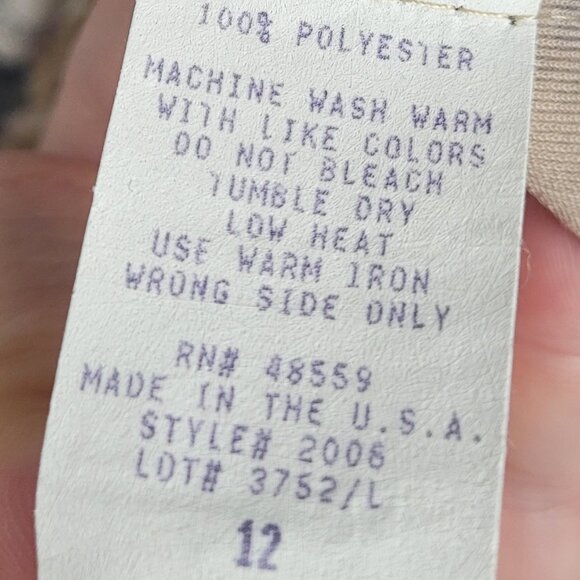 Vintage 80s 90s muted floral romantic fairytale pull on a line midi skirt 12 - Picture 5 of 7